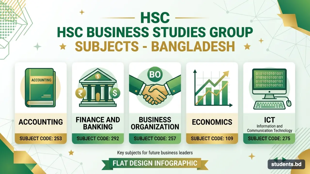 HSC Subject List with Subject Code – All Groups 2026